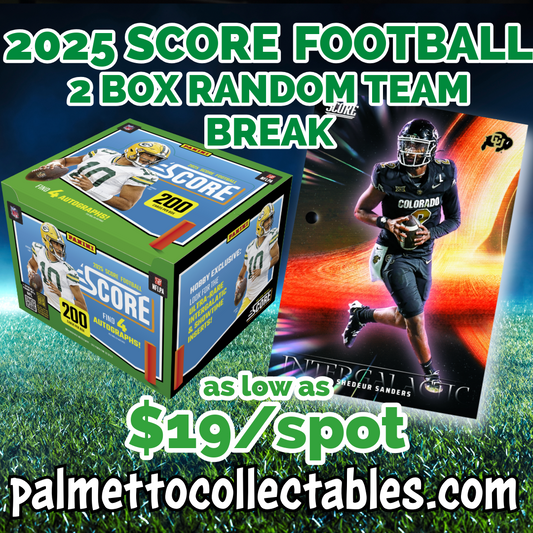 2025 SCORE FOOTBALL HOBBY 2BOX RT BREAK #1